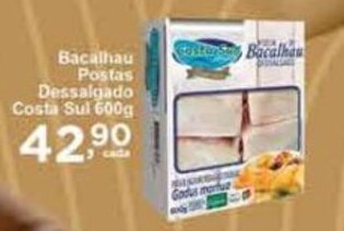 Rossi Supermercado Bacalhau Postas Dessalgado Costa Sul 600g oferta