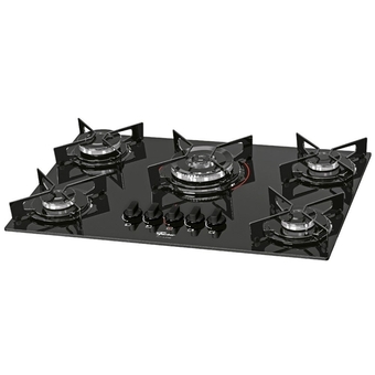 Benoit Cooktop Fischer 5 Bocas TC Fit Line Mesa de Vidro Bivolt oferta