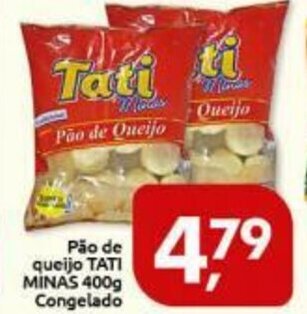 Supermercados Nori Pao de Queijo Tati Minas 400g cong. oferta