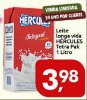 Leite Longa Vida Hercules Tp 1L