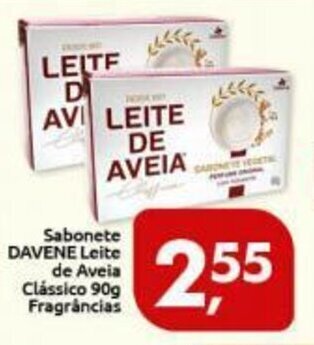 Supermercados Nori Sabonete Davene Leite de Aveia Classico 90g Frag. oferta