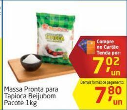 Massa pronta para tapioca beijubom pacote 1kg