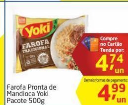Tenda Atacado Farofa pronta de mandioca yoki pacote 500g oferta