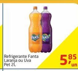 Tenda Atacado Refrigerante fanta laranja ou uva pet 2l oferta
