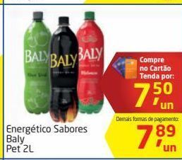 Tenda Atacado Energético sabores baly pet 2l oferta