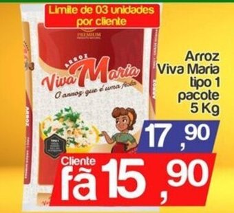 Supermercados Gricki Arroz Viva Maria tipo 1 pacote 5kg oferta