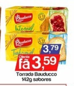 Supermercados Gricki Torrada Bauducco 142g sabores oferta