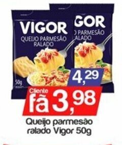Queijo Parmesao Ralado Vigor 50g