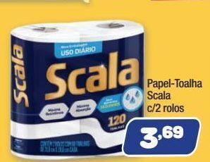 Papel-toalha scala c/2 rolos