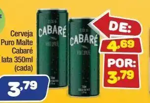 Costazul Supermercados Cerveja puro malte cabaré lata 350ml (cada) oferta