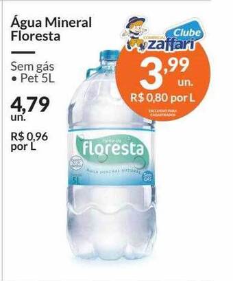 Zaffari água Mineral Floresta oferta