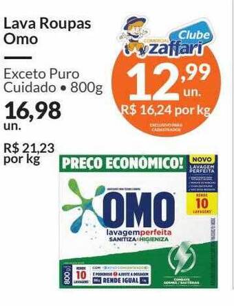 Zaffari Lava Roupas Omo oferta