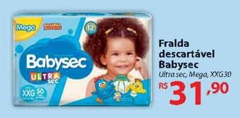 Nacional Fralda Descartavel Babysec oferta