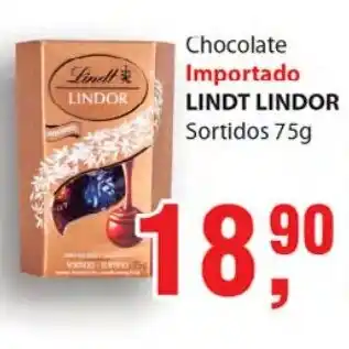 Supermercados Mundial Chocolate Importado Lindt Lindor 75g oferta