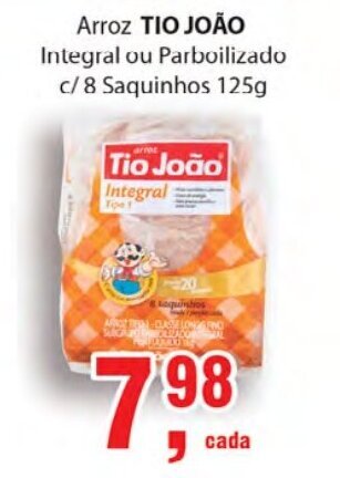 Supermercados Mundial Arroz Tio Joao 125g oferta