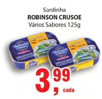 Supermercados Mundial Sardinha Robinson Crusoe 125g oferta