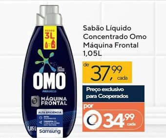 Coop Sabao Liquido Concentrado Omo Maquina Frontal 1.05L oferta