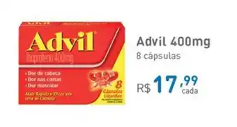 Agafarma Advil 400mg 8 capsulas oferta