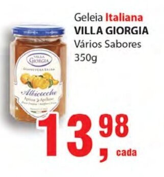 Supermercados Mundial Geleia Italiana Villa Giorgia 350g oferta