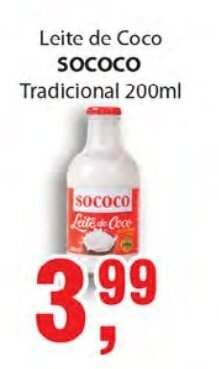 Supermercados Mundial Leite de Coco Sococo 200ml oferta