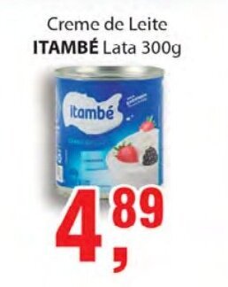 Supermercados Mundial Creme de Leite Itambe lata 300g oferta