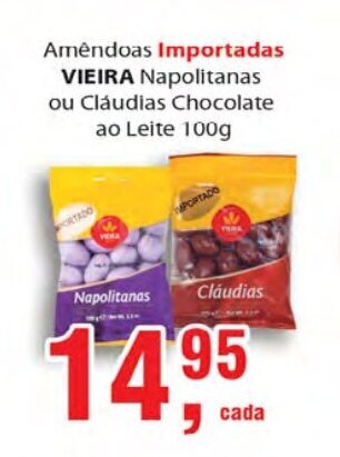 Amendoas Importadas Vieira 100g