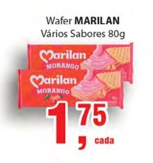 Supermercados Mundial Wafer Marilan 80g oferta