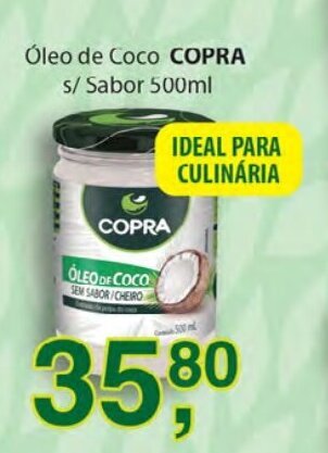 Supermercados Mundial Oleo de Coco Copra s/ sabor 500ml oferta
