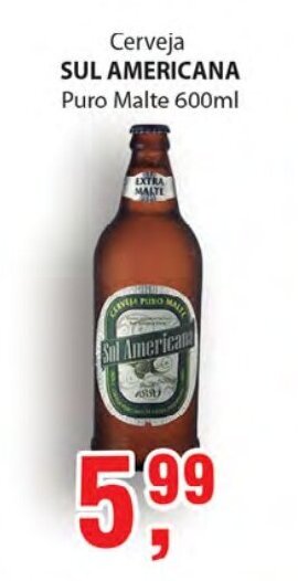 Supermercados Mundial Cerveja Sul Americana 600ml oferta
