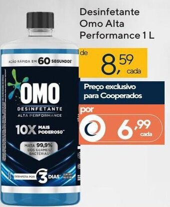 Coop Desinfetante Omo Alta Preformance 1L oferta