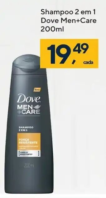 Coop Shampoo 2 em 1 Dove Men+Care 200ml oferta