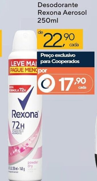 Coop Desodorante Rexona Aerosol 250ml oferta