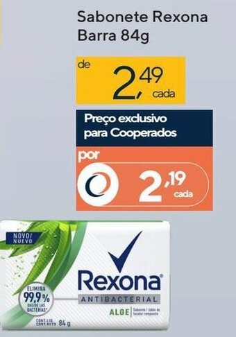 Coop Sabonete Rexona Barra 84g oferta