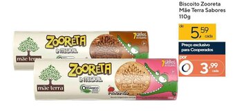 Coop Biscoito Zooreta Mae Terra Sabores 110g oferta