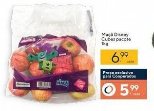Coop Maca Disney Cubes pacote 1kg oferta