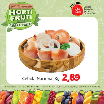 São Judas Tadeu Cebola Nacional 1kg oferta