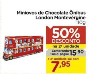 Carrefour Miniovos de Chocolate Onibus London Montevergine 110g oferta
