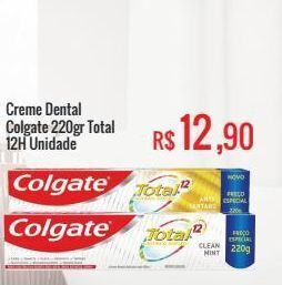 Creme dental colgate 220gr total 12h unidade
