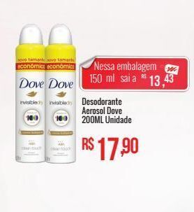 Mart Minas Desodorante aerosol dove 200ml unidade oferta