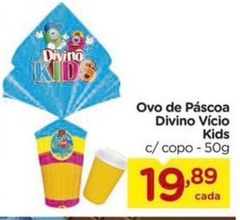 Ovo de Pascoa Divino Vicio Kids 50g