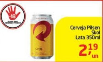 Tenda Atacado Cerveja Pilsen Skol Lata 350ml oferta