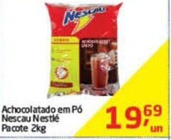 Tenda Atacado Achocolatado em po Nescau Nestle pacote 2kg oferta