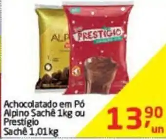 Tenda Atacado Achocolatado em po Alpino sache 1kg ou Prestigo Sache 1.01kg oferta