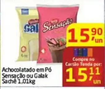 Achocolatado em po Sensacao ou Galak sache 1.01kg