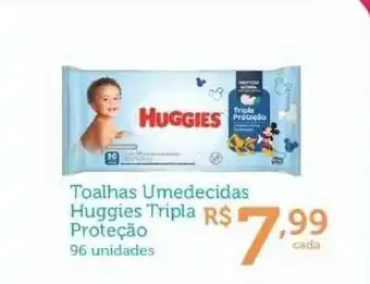 Farmácias Associadas Toalhas Umedecidas Huggies Tripla Proteção oferta