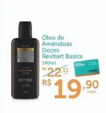 óleo De Amêndoas Doces Revitard Basics 140ml