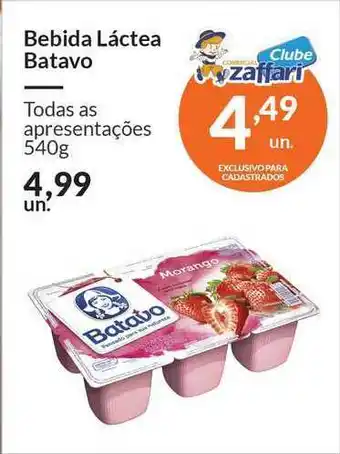 Zaffari Bebida Láctea Batavo 540g oferta
