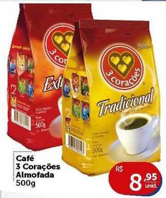 Pires Café 3 Corações Almofada 500g oferta