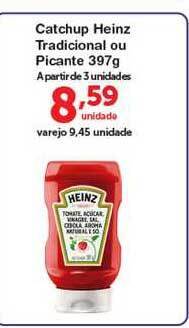 Roldão Catchup Heinz Tradicional Ou Picante 397g oferta