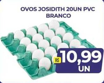Ovos Josidith 20un PVC Branco